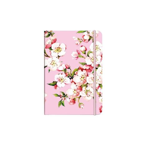 Eine Illustration zeigt weiße und rosa Blüten mit grünen Blättern auf einem hellrosa Hintergrund.