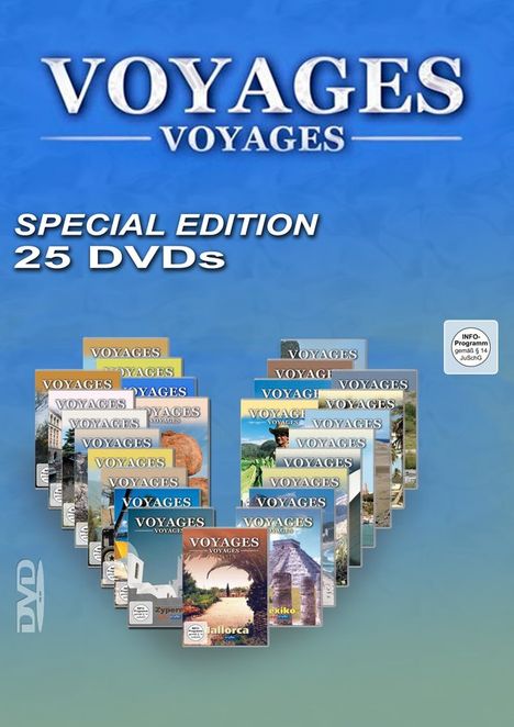 Voyages 25er Pack (Special Edition), 25 DVDs