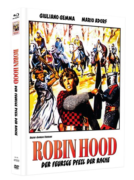 Robin Hood - Der feurige Pfeil der Rache (Blu-ray &amp; DVD im Mediabook), 1 Blu-ray Disc und 2 DVDs