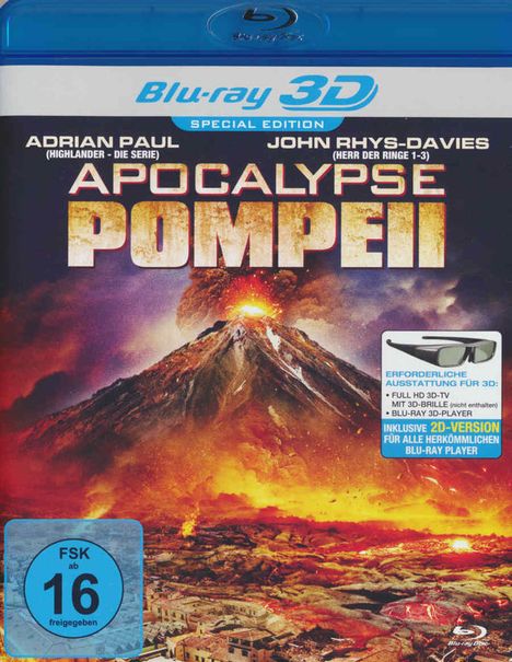 Apocalypse Pompeii (3D Blu-ray), Blu-ray Disc