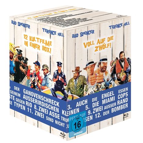Bud Spencer &amp; Terence Hill - Voll auf die Zwölf! (Blu-ray), 12 Blu-ray Discs