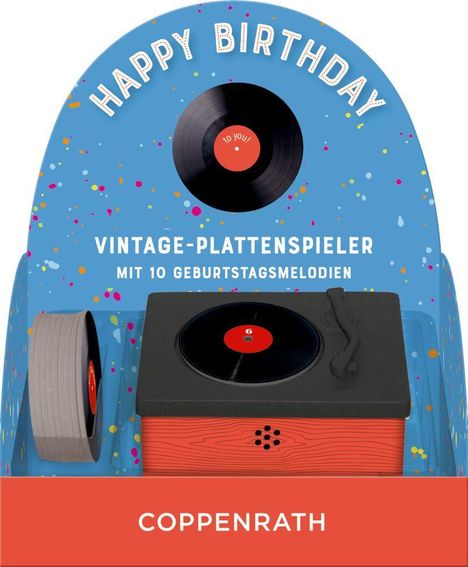 Vintage-Plattenspieler - Happy Birthday, Diverse