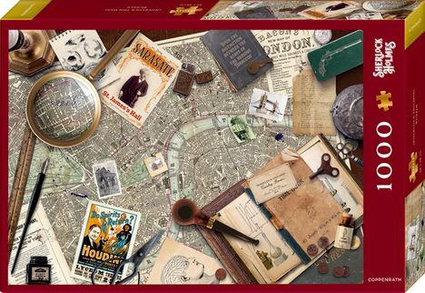 Boxpuzzle Sherlock Holmes (1000 Teile), Diverse
