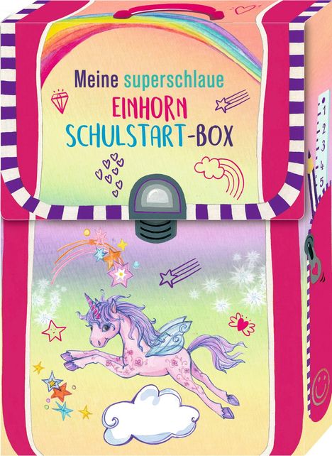 Meine superschlaue Einhorn Schulstart-Box (Einhorn-Paradies), Diverse