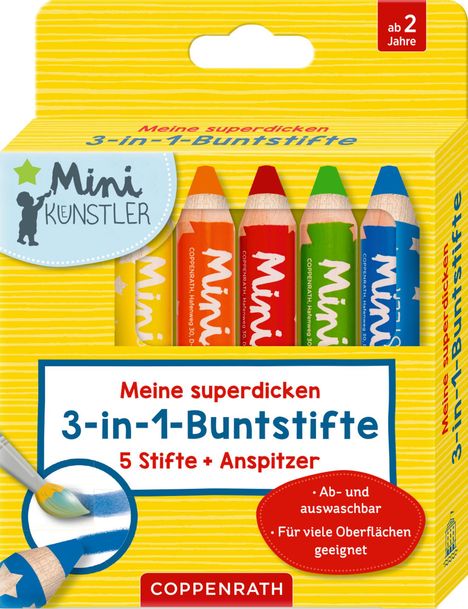 Meine superdicken 3-in-1-Buntstifte, Diverse