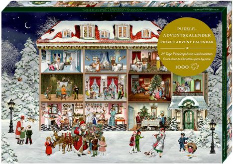 Puzzle-Adventskalender - Unser wunderbares Weihnachtshaus, Kalender