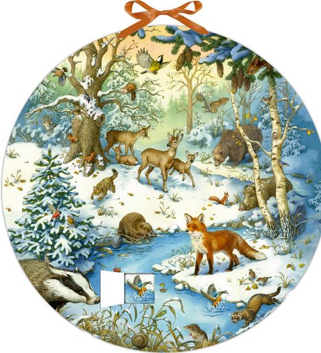 Memo-Adventskalender - Die Tiere im Winterwald, Kalender