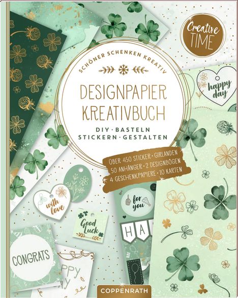 Designpapier-Kreativbuch Good Luck, Diverse