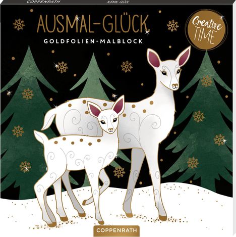 Ausmal-Glück Goldfolien-Malblock, Buch