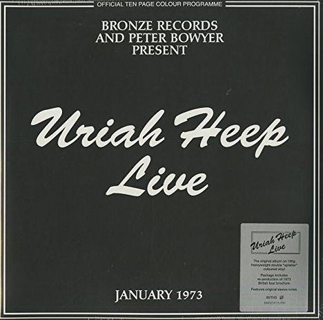 Uriah Heep: Uriah Heep Live (180g) (Splatter Colored Vinyl), 2 LPs