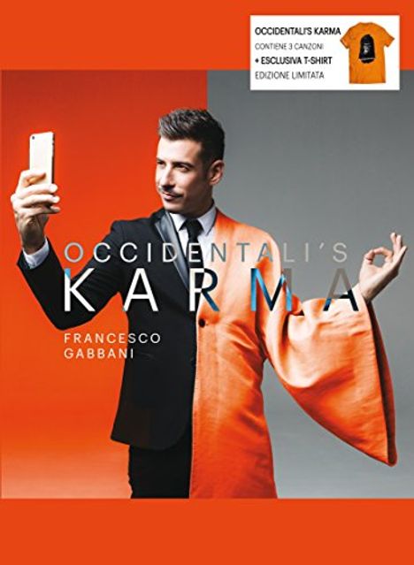 Francesco Gabbani: Occidentali's Karma (Limited-Edition) + Shirt Gr.L, 1 Maxi-CD und 1 T-Shirt