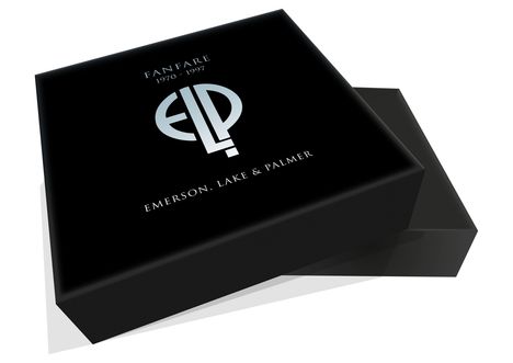 Emerson, Lake &amp; Palmer: Fanfare 1970 - 1997 (Box-Set) (Repress), 3 LPs, 16 CDs, 2 Singles 7" und 1 Blu-ray Disc