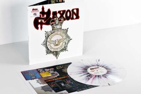 Saxon: Strong Arm Of The Law (White with Red &amp; Black Splatter Vinyl), LP