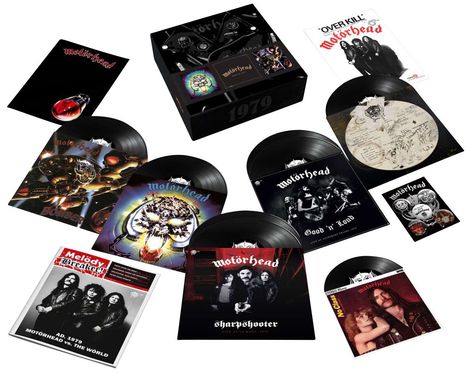 Motörhead: Made In 1979 (40th Anniversary Deluxe Vinyl Edition Box Set) (180g), 7 LPs, 1 Single 7" und 1 Buch