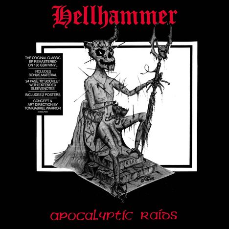 Hellhammer: Apocalyptic Raids (remastered) (180g) (Deluxe Edition), LP