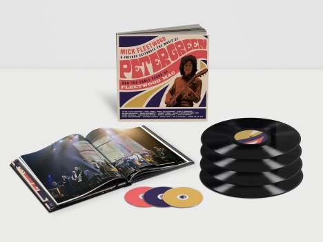 Mick Fleetwood &amp; Friends: Celebrate The Music Of Peter Green And The Early Years Of Fleetwood Mac (Deluxe Bookpack), 4 LPs, 2 CDs und 1 Blu-ray Disc