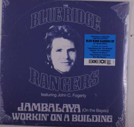 John Fogerty: Jambalaya (On The Bayou) / Hearts Of Stone (Limited Edition) (Blue Vinyl), Single 12"