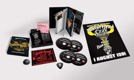 Motörhead: No Sleep 'Til Hammersmith (40th Anniversary Deluxe Edition) (Box Set), 4 CDs und 1 Merchandise