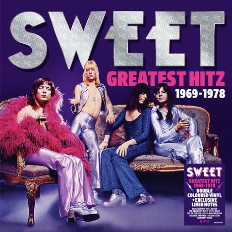 Sweet: Greatest Hitz! The Best Of Sweet 1969 - 1978 (Colored Vinyl), 2 LPs