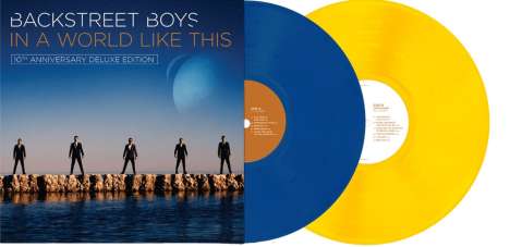 Backstreet Boys: In A World Like This (10th Anniversary Deluxe Edition) (Blue/Yellow Vinyl), 2 LPs