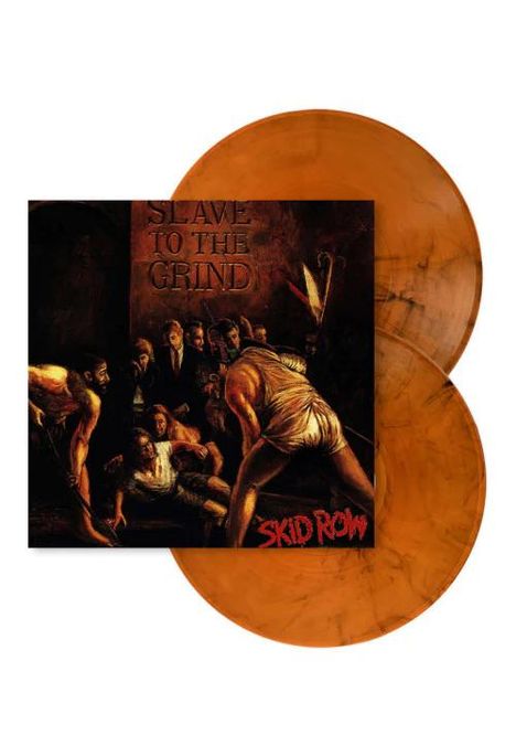 Skid Row (US-Hard Rock): Slave To The Grind (180g) (Orange &amp; Black Marble Vinyl), 2 LPs