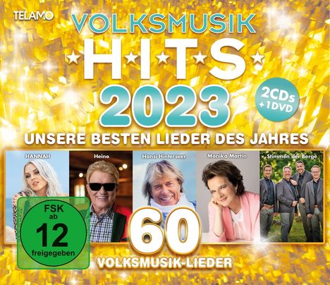 Volksmusik Hits 2023, 2 CDs und 1 DVD