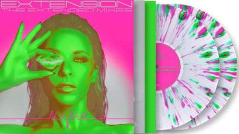 Kylie Minogue: Extension (The Extended Mixes) (Clear W Pink &amp; Green Splatter Vinyl), 2 LPs