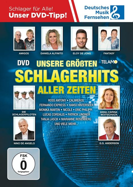 Unsere größten Schlagerhits aller Zeiten, DVD