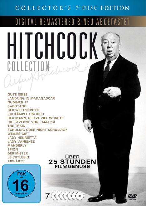 Hitchcock Collection (20 Filme auf 7 DVDs), 7 DVDs
