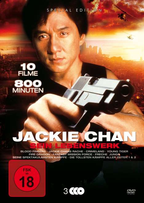 Jackie Chan - Sein Lebenswerk, 3 DVDs