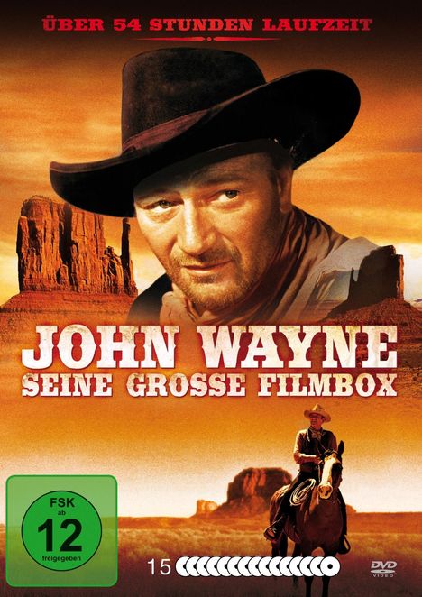 John Wayne - Seine große Filmbox, 15 DVDs
