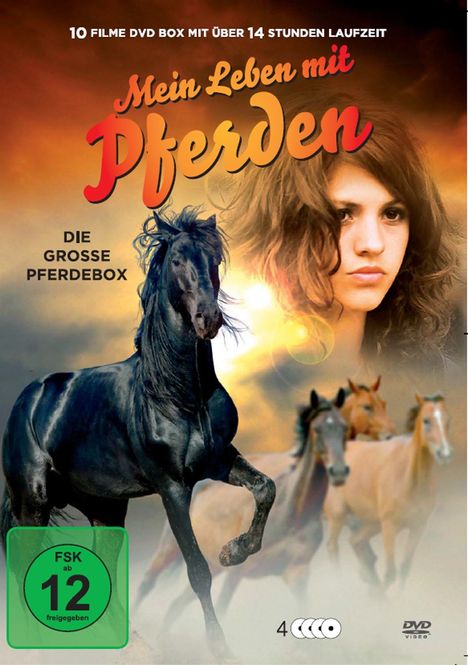 Mein Leben mit Pferden (10 Filme auf 4 DVDs), 4 DVDs