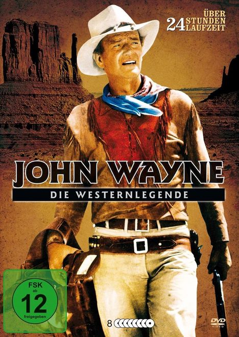 John Wayne - Die Westernlegende (21 Filme auf 8 DVDs in Metalbox), 8 DVDs