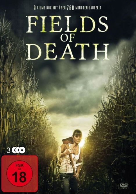 Fields of Death (9 Filme auf 3 DVDs), 3 DVDs