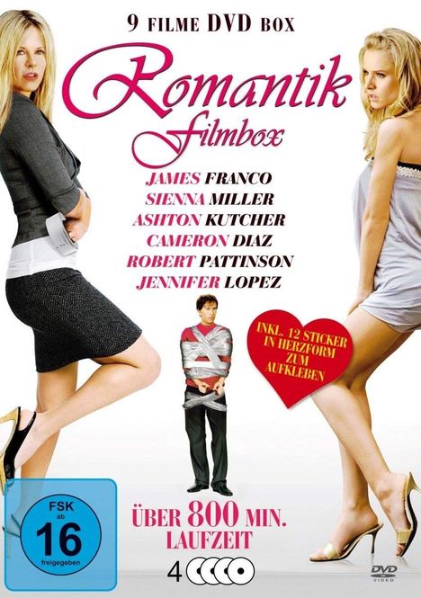 Romantik Film Box (9 Filme auf 4 DVDs), 4 DVDs