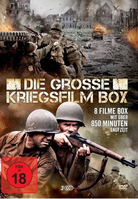 Die grosse Kriegsfilm Box (8 Filme auf 3 DVDs), 3 DVDs