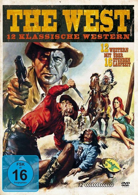 The West - 12 klassische Western, 12 DVDs