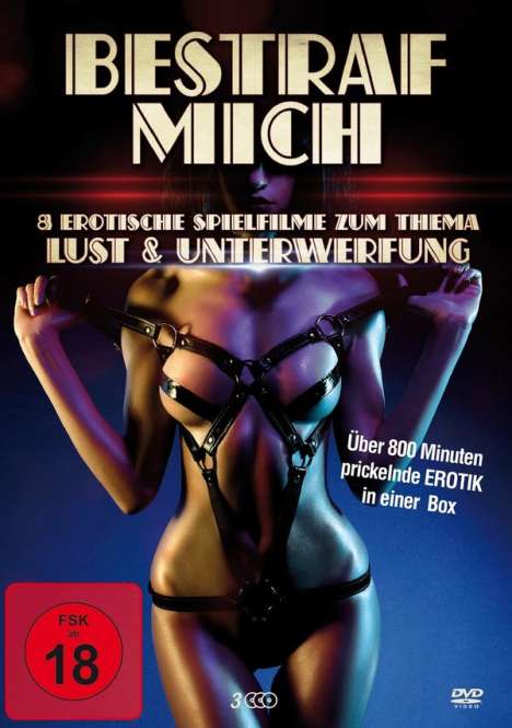 Bestrafe mich! - 9 erotische Spielfilme zum Thema Lust &amp; Unterwerfung (9 Filme auf 3 DVDs), 3 DVDs