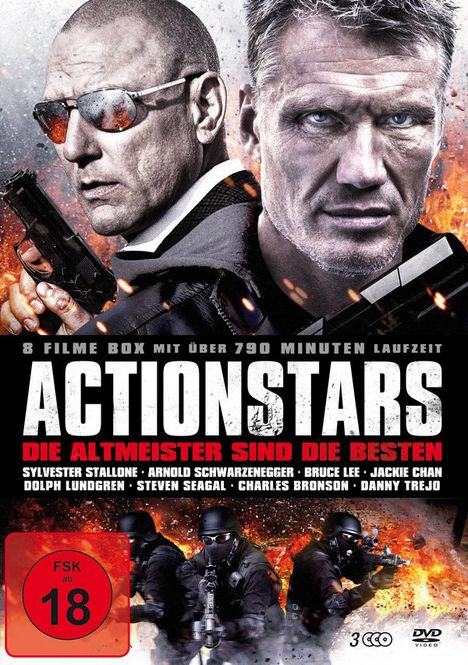 Actionstars-Die Altmeister sind die Besten (8 Filme auf 3 DVDs), 3 DVDs