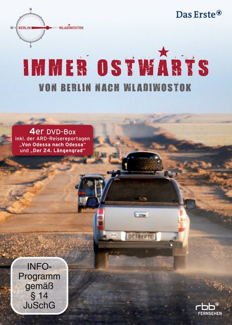 Immer Ostwärts - Von Berlin nach Wladiwostok, 4 DVDs