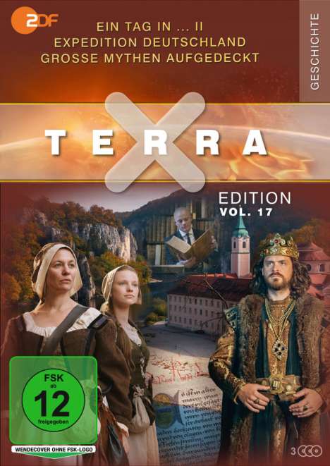 Terra X Vol. 17: Ein Tag in... II / Expedition Deutschland / Große Mythen aufgedeckt, 3 DVDs