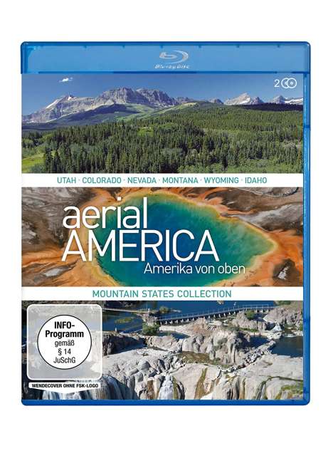 Aerial America - Amerika von oben: Mountain States Collection (Blu-ray), 2 Blu-ray Discs