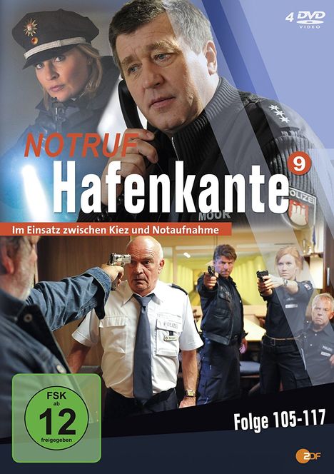 Notruf Hafenkante Vol. 9 (Folge 105-117), 4 DVDs