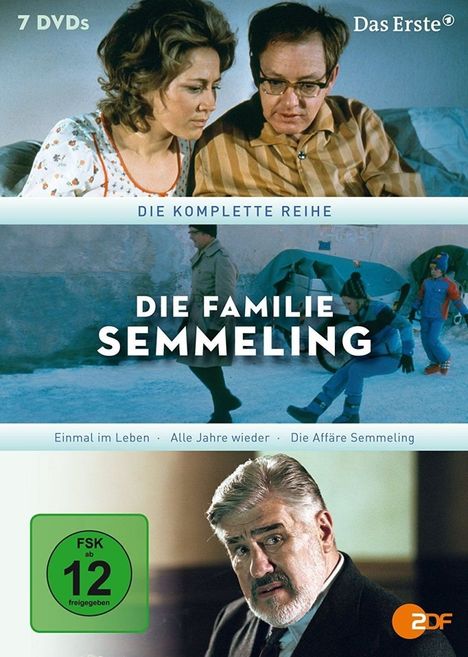 Die Familie Semmeling (Einmal im Leben &amp; Alle Jahre wieder) (Komplette Serie), 7 DVDs