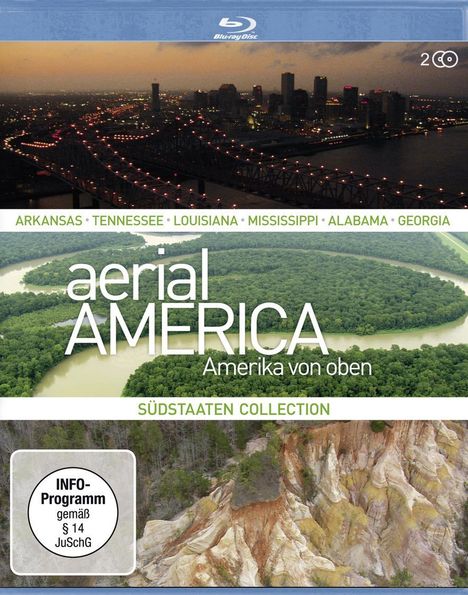 Aerial America - Amerika von oben: Südstaaten-Collection (Blu-ray), 2 Blu-ray Discs