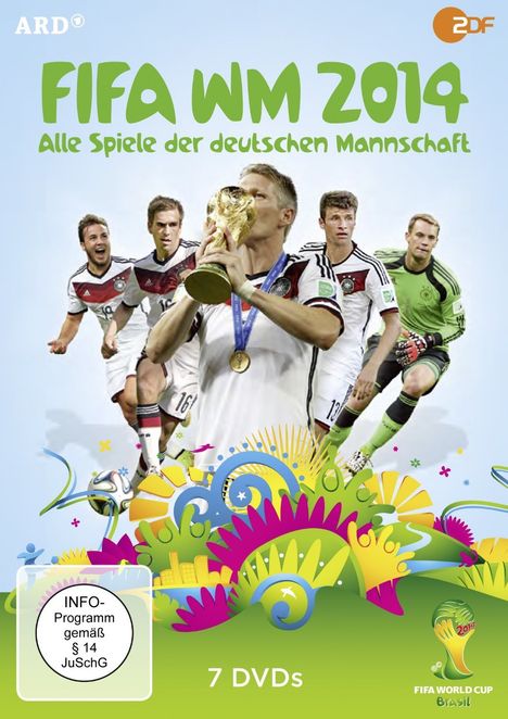 FIFA WM 2014 - Alle Spiele der deutschen Mannschaft, 7 DVDs