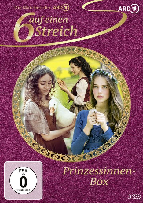 Sechs auf einen Streich - Prinzessinnen-Box, 3 DVDs