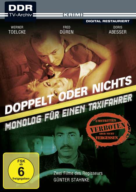 Doppelt oder nichts / Monolog für einen Taxifahrer, DVD