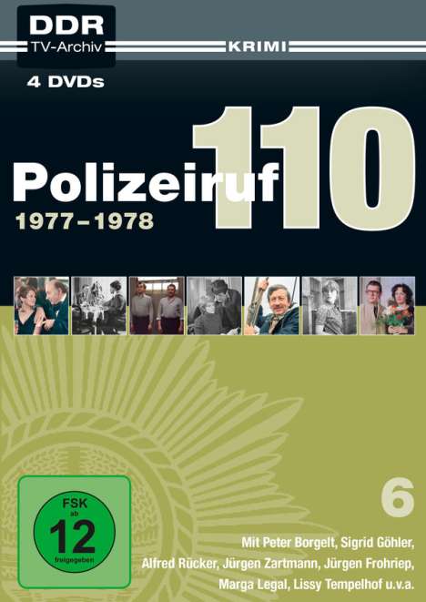Polizeiruf 110 Box 6, 4 DVDs