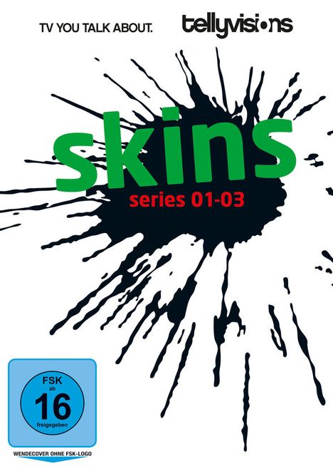 Skins Staffel 1-3, 9 DVDs